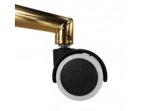 Kancelárske kreslo Nelia - tmavozelená (Velvet) / zlatá