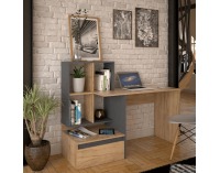 Písací stôl Nereo 2 New - dub artisan / grafit