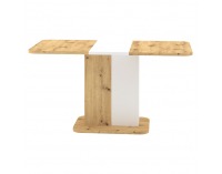 Rozkladací jedálenský stôl Netox 110/145 - dub artisan / biela