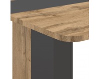 Rozkladací jedálenský stôl Netox 110/145 - dub wotan / antracit