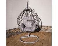 Závesné hojdacie kreslo Nexus - sivá