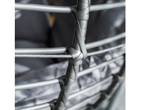 Závesné hojdacie kreslo Nexus - sivá