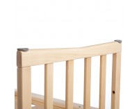 Detská rastúca oválna postieľka s matracom 7v1 Niko - prírodná