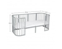 Rozšírenie k rastúcej postieľke 7v1 Niko / Lili - svetlosivá