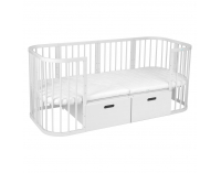 Úložný priestor k rastúcej postieľke 7v1 Niko / Lili - biela