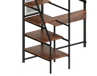 Vyvýšená posteľ so zábranou Niven 90x200 cm - čierna