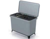 Odpadkový kôš na triedený odpad NKS45W2 33 l - svetlosivá