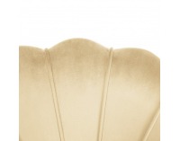 Kreslo Nobleo - béžová (Velvet) / zlatá