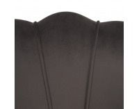 Kreslo Nobleo - sivohnedá (Velvet) / zlatá