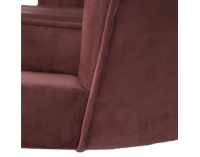 Pohovka Noblin New - ružová (Velvet) / zlatá