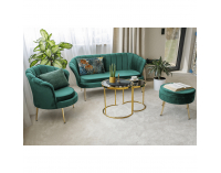 Pohovka Noblin New - smaragdová (Velvet) / zlatá