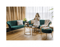 Pohovka Noblin New - smaragdová (Velvet) / zlatá