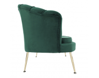 Pohovka Noblin New - smaragdová (Velvet) / zlatá