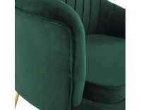 Pohovka Noblin New - smaragdová (Velvet) / zlatá