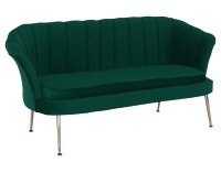 Pohovka Noblin New - smaragdová / zlatá