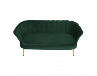 Pohovka Noblin New - smaragdová / zlatá