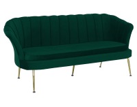 Trojsedačka Noblin New - smaragdová (Velvet) / zlatá