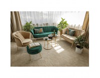 Trojsedačka Noblin New - smaragdová (Velvet) / zlatá