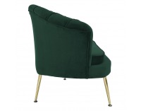 Trojsedačka Noblin New - smaragdová (Velvet) / zlatá