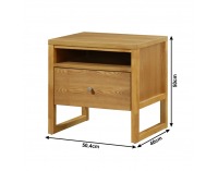 Nočný stolík Irisun - dub