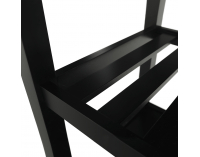 Servírovací stolík na kolieskach Nodal - čierna