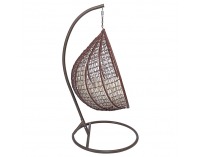 Závesné hojdacie kreslo Nolun - medená / hnedá / krémová