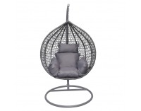 Závesné hojdacie kreslo Nolun - sivá