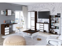 Komoda Nordis NOR-04 - sonoma tmavá / biela