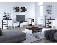 Komoda Nordis NOR-04 - sonoma tmavá / biela