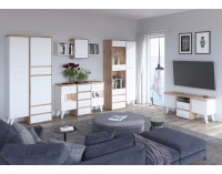 Obývacia izba Nordis - sonoma svetlá / biela