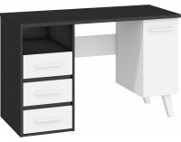 PC stôl Nordis NOR-01 - čierna / biela