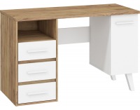 PC stôl Nordis NOR-01 - craft zlatý / biela