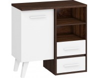 Komoda Nordis NOR-02 - sonoma tmavá / biela