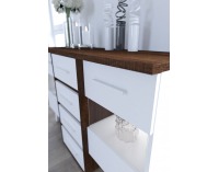 Komoda Nordis NOR-05 - sonoma tmavá / biela