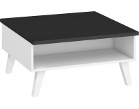 Konferenčný stolík Nordis NOR-06 - čierna / biela