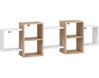 Univerzálna polica Nordis NOR-08 - sonoma svetlá / biela