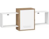 Polica Nordis NOR-09 - craft zlatý / biela