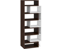 Regál Nordis NOR-12 - sonoma tmavá / biela