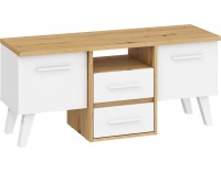 TV stolík Nordis NOR-14 - dub artisan / biela