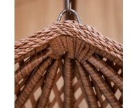 Závesné hojdacie kreslo Norel - medená / hnedá / krémová