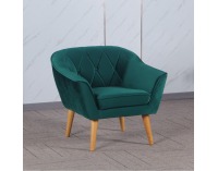 Kreslo Nosel - zelená / prírodná