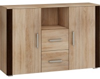 Komoda Notti NOT-02 - sonoma svetlá / sonoma svetlá / sonoma tmavá