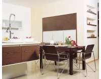 Konferenčná stolička Samba - chróm / krémová látka (M56)