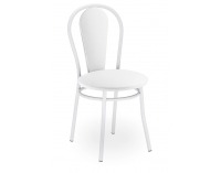 Jedálenská stolička Tulipan Plus - biela / biela ekokoža (V01)