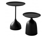 Konferenčný stolík (2 ks) Nubo - čierna