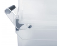 Plastový úložný box na kolieskach NUK4L 17 l - priehľadná