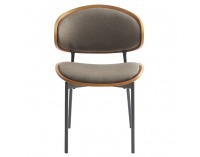 Jedálenská stolička Nuria - hnedá / jaseň / čierna