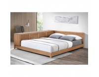 Posteľový rám s komodou Obys 160 - dub