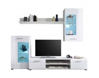 Obývacia stena Henri New OS - biela / biely lesk