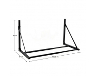 Nástenný stojan na pneumatiky Odelio New - čierna